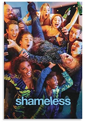 XXJDSK Foto Auf Leinwand William H. Macy Shanola Hampton Jeremy Allen White Ethan Cutkosky Cameron Monaghan Noel Fisher Steve Howey 60X90cm Kein Rahmen