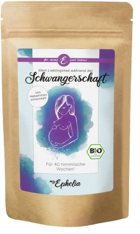 myEphelia | Schwangerschaftstee | für 40 himmliche Wochen | Bio Kräutertee für werdende Mamas | sehr ergiebig bis zu 55 Tassen