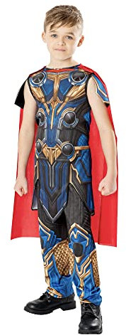 Rubie's Official Marvel Thor: Love and Thunder Thor Classic Child Costume, Kids Fancy Dress, Age 9-10 years Halloween Halloween