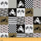 Dirtbikes Stoff Meterware Patchworkstoff Meterware Motocross Polsterstoff Dekorationsstoff für Jungen Motorrad Gitter Pfeilstreifen Extremsport Stoff 184 x 150 (HxB) Multi 11