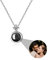 Benutzerdefinierte Foto Halskette Projektion Halskette Projektionskette mit Foto 925 Sterling Silber Personalisierte Kette mit Bild im Stein benutzerdefinierte Bild Schmuck Geschenke für Frauen