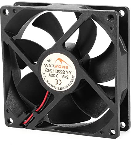 PATIKIL 92mm x 92mm x 25mm 24V DC Raffreddamento Ventola, Lunga Vita Cuscinetto Computer Caso Ventilatore