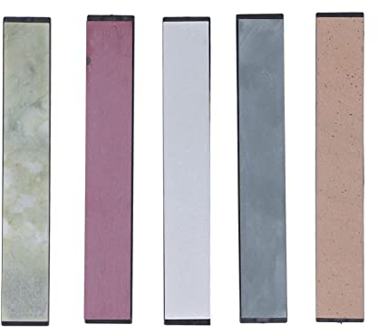 Miskall 5 Pezzi affilacoltelli, Pietra per affilare, 1000 3000 5000 8000 10000 per scalpelli Forbici taglierina da Cucina, per affilare, lucidare coltelli, Utensili, Punte, scalpelli