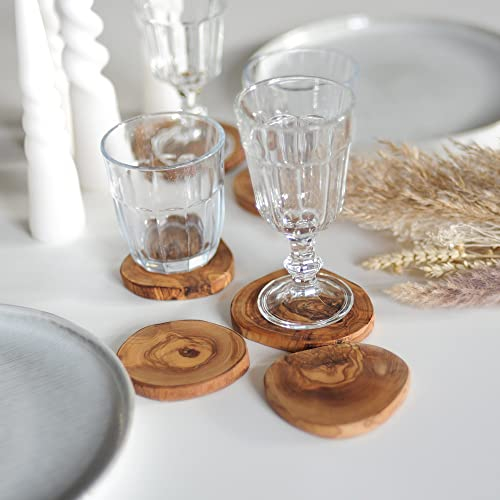 HOFMEISTER® Untersetzer, 4er Set, aus Olivenholz, 10 cm