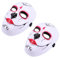 PACKOVE 2St Maske halloween mask hallowen masks masks terrifier mask horror mask brauner Buchstopper Dämonengesichtsabdeckung Cosplay Requisiten schmücken Umweltschutz-PVC Weiß
