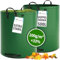 TTL Garden 2x 500L SUPER SOLID Gartensack grün - DOPPELTER BODEN 2x200 gsm extra stabil & reißfest selbststehend 4 Griffe groß robust 2er Set Laubsack Abfallsack für Gras Laub Hecke Gartenabfall