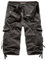 Leichte Cargo-Shorts für Herren, Übergröße, kurze Hose mit Taschen, elastische Taille, Shorts, Outdoor, bequeme Workout-Shorts, dunkelgrau, L