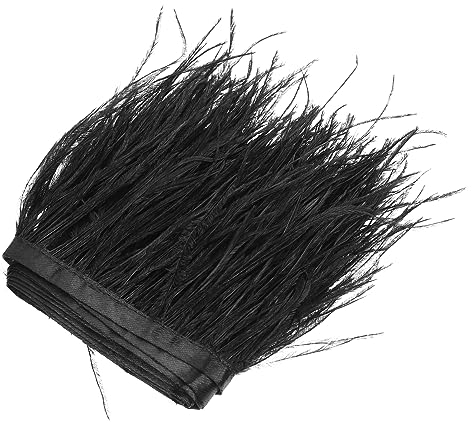 HAPINARY Straußenfeder Diy Kleidungszubehör Schal Plume Trim Hochzeit Kleid Material Tuch Leicht Tragbar Straußenhaar Luxuriös