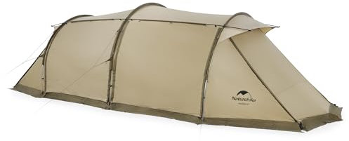 Naturehike Aries Familienzelt 4-6 Personen Wasserdicht Tunnelzelt Groß Stabilzelt Festival Campingzelt für Familie Garten Festtage, Camping, Wandern, Trekking