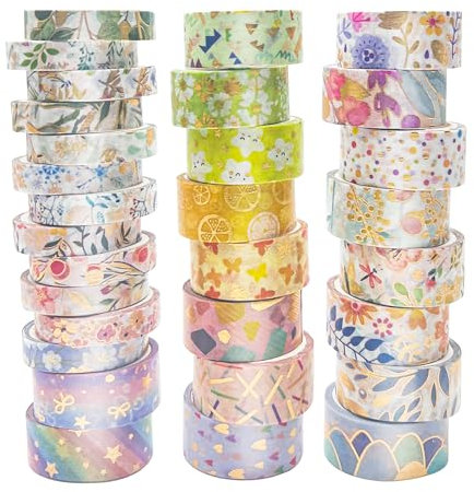 30 Rouleaux washi tape，masking tape，ruban adhésif décoratif，masking tape scrapbooking,scotch decoratif