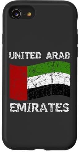 iPhone SE (2020) / 7 / 8 United Arab Emirates Flag Distressed Arabic Men Women Kids Case