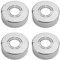 4 Stück Duscharmatur Rosette 3 Größen in 1, Abdeckrosette 21mm 25mm 32mm Geteilte Rohrabdeckung Edelstahl Rosette Abdeckung Abdeckrosetten Heizungsrohr für Wasserleitungen Wasserhahndekoration