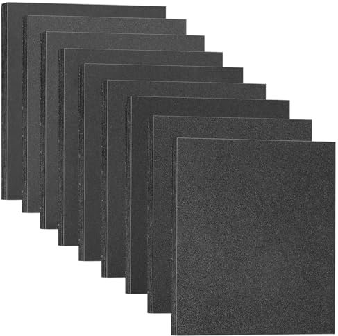 STEBRUAM 18 Sheets Sandpaper 120/180/240/320/400/600/800/1000/2000 Grits Wet and Dry Polishing for Cars Metals Walls Wood Furniture,Sand Paper 9x11 Inch