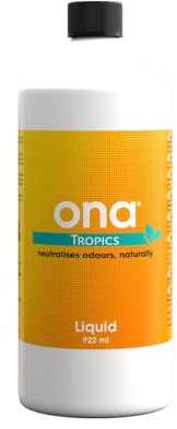 ONA Liquid 922ml Tropics - Natural Odour Neutraliser - Eliminate Odours Safely, Naturally and Permanently