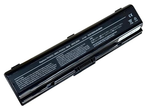 Kompatibel für Toshiba Satellite A300 A500 L200 L300 L500 L550 Serie Laptop Akku, Ersatz für PA3534 PA3534U PA3534U-1BAS PA3534U-1BRS, 4400mAh.