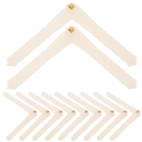 TOYANDONA 20 Stück Kunststoff-Scharniere (4,5 x 67 mm) für RC-Flugzeuge, Hubschrauber und DIY-Modellbau.
