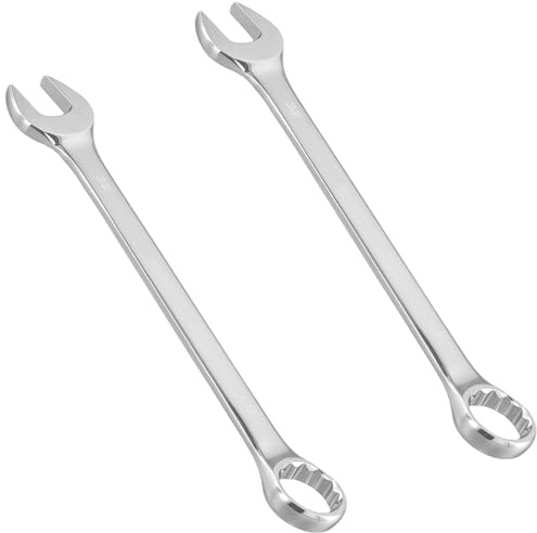 SOUJAP 2 PCS Combination Ratchet Spanner, 32mm, Silver, 359mm Long