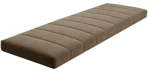Cojín para Banco de jardín de 35 x 60 cm, Antideslizante, Lavable, con Funda extraíble y Cremallera para Columpios de Porche y Asientos de Ventana.