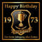 3 St. Aufkleber zum 50. Geburtstag: 1975 der beste Jahrgang aller Zeiten - Selbstklebendes Hochglanz Flaschen-Etikett. Original RAHMENLOS Design