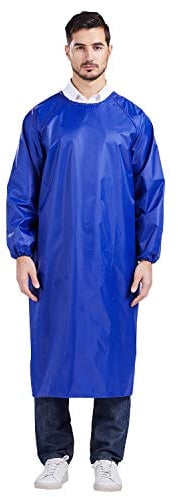 Nanxson Waterproof Aprons kitchen PVC for men and women dog grooming Long sleeve adult Apron with Elastic cuffs
