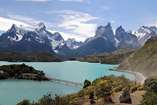 hansepuzzle 25744 - Torres del Paine Puzzle 2000 Teile - Natur Motiv mit hochwertiger Aufbewahrung: Kartonbox und wiederverschließbarem Beutel - Format 90 × 60 cm