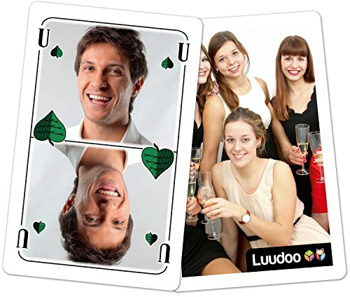 Luudoo Personalisiertes Schafkopf (Binokel, Schnapsen, Gaigel) mit ihren Fotos - in Faltschachtel