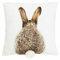 SIDCO Kissenhülle Hase Kissenüberzug Osterhase Bommelhase Kissenbezug Häschen