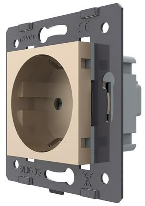 LIVOLO Glas Touch Lichtschalter Funkschalter Steckdosen Wechselschalter Wandsteckdose Sensor Netzwerkdose Sat TV (Modul: Steckdose VL-C7C1EU-13)