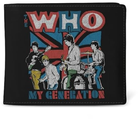The Who offiziell Brieftasche My Generation Union Jack Band Logo Nue Bifold One Size