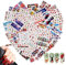 MWOOT 48 Blatt Christmas Nagel Sticker Abziehbilder, Wassertransfer Aufkleber für DIY Nail Art Dekoration