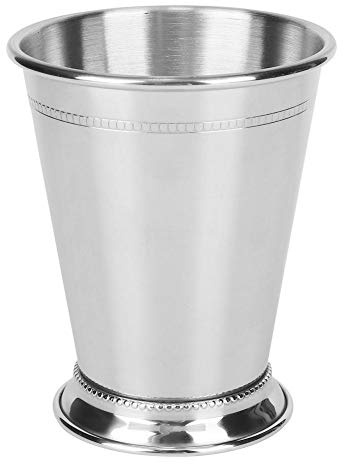 Wifehelper Edelstahl silbrig Mint Julep Cup, Cocktail Mug Mixgetränke Glas Bar Party Bier gehämmert Kupfer Moskau Mule Cup