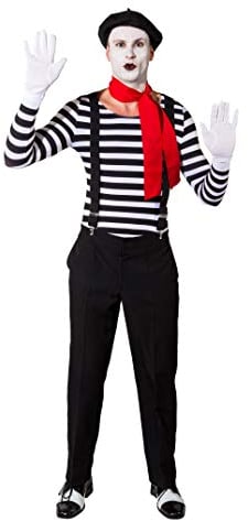 O40130-L-XL schwarz-weiß gestreift-Geringelt Damen Herren Langarm Body Gr.L-XL