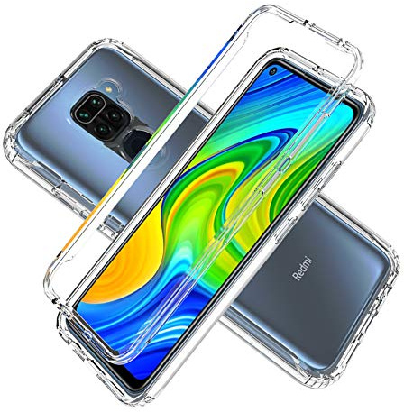 LXHGrowH Funda para Xiaomi Redmi Note 9 - Carcasa Completa Anti-Shock [360°] Full Body Protección [Silicona TPU Frente] y [Duro PC Back] para Xiaomi Redmi Note 9 - Cover Doble [Transparente]