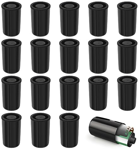 Kulannder 35mm Filmdosen 30Pcs Kunststoff Filmdosen Schwarzer Plastikkanister Wasserdicht Filmdosen mit Feckel für Geocaching oder Kleinteile Aufbewahrung(Schwarz)