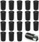 Kulannder 35mm Filmdosen 30Pcs Kunststoff Filmdosen Schwarzer Plastikkanister Wasserdicht Filmdosen mit Feckel für Geocaching oder Kleinteile Aufbewahrung(Schwarz)
