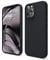 elago Liquid Silicone Case Designed for iPhone 12 Pro Max Case (6.7), Premium Silicone, Full Body Protection : 3 Layer Shockproof Cover Case (Black)