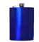 8oz (225ml) Coloured Stainless Steel Hip Flask (Blue)