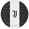 Bigiemme Piatti Juventus, Piatti di Carta Monouso Bianco Nero, Decorazioni da Tavola per Compleanni e Feste Tema Juve, Diametro 23 cm, 8 Pezzi