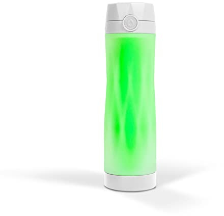 Hidrate Spark 3 Smart Water Bottle, Tracks Water Intake and Glows to Remind You to Stay Hydrated, BPA Free, 20 oz, White