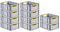 PROREGAL SuperSparSet 10x Eurobox NextGen Color | HxBxT 17x30x40cm | 16 Liter | Griffe gelb offen | Glatter Boden | Eurobehälter, Transportbox, Transportbehälter, Stapelbehälter