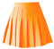 TONCHENGSD Damen High Waist Plissee Minirock Skater Tennis Rock, Fluoreszierendes Orange, XX-Large