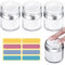 HAOMEEDUO 3 Stk 50ml Creme Pumpspender Leer Airless Pumpspender Lotion-Pumpflasche NachfüLlbare Cosmetic Cream Jar Airless Pump Container Moisturizer Cremespender mit Aufkleber für Reisen Haushalt