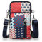 JANKS Kleine Umhängetasche für Damen, Mini-Handy-Geldbörse, Umhängetasche, Handtasche, 052 Patchwork-Farbe