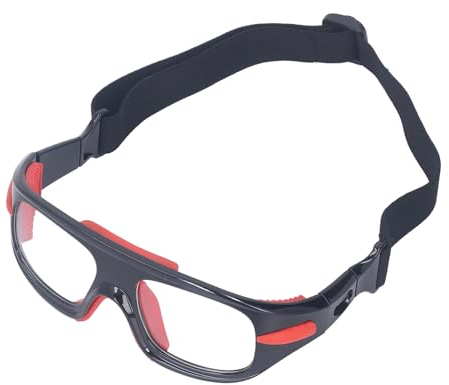 VGEBY Basketball-Brille, Sport-PC, Anti-Kollisions-leichter, Kurzsichtiger Rahmen mit Lanyard-Brillenetui, Fußballbrillen-Brille