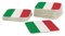 Untersetzer für Gläser I Italien Bierdeckel (50 Stück) aus Pappe eckig (9,3cm x 9,3cm) I EM Tischdeko mit Italienischer Flagge