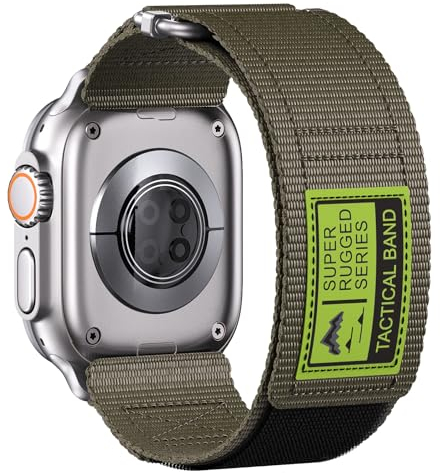 Cinturino Compatibile con Apple Watch Ultra 2/Ultra 49mm 45mm 44mm 42mm, Cinturino Sport di Ricambio in Nylon per Apple Watch Series 9/8/7/6/5/4/3/2/1/S
