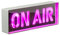 Global Gizmos Panneau néon On Air 51519 en acrylique avec LED roses économes en énergie - Alimentation par piles - Finition miroir - Idéal pour la maison, les bars et les pubs