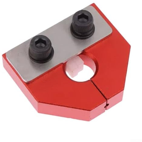 Filament Welder Connector, 1.75mm Aluminum Filament Welder Connector Joiner Tool for PLA for 3D Printer Accessories, 50x40x30 mm(Red)