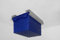 DECKENLAGERBOX 60 Liter, Aufbewahrung an der Decke, Made in Germany, 60x40x32cm, stabile Plastikbox, Aufbewahrungsbox blau, bis zu 25 kg, inkl. Befestigungsmaterial, 2 Halterungen aus Metall