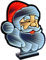 Brandsseller LED Santa Weihnachtsmann Infinity Effekt 28x7x30 cm Timerfunktion beidseitig beleucht Fensterdekoration X-Mas IP20-3 Meter Zuleitung inkl. Ständer für den Innenbereich